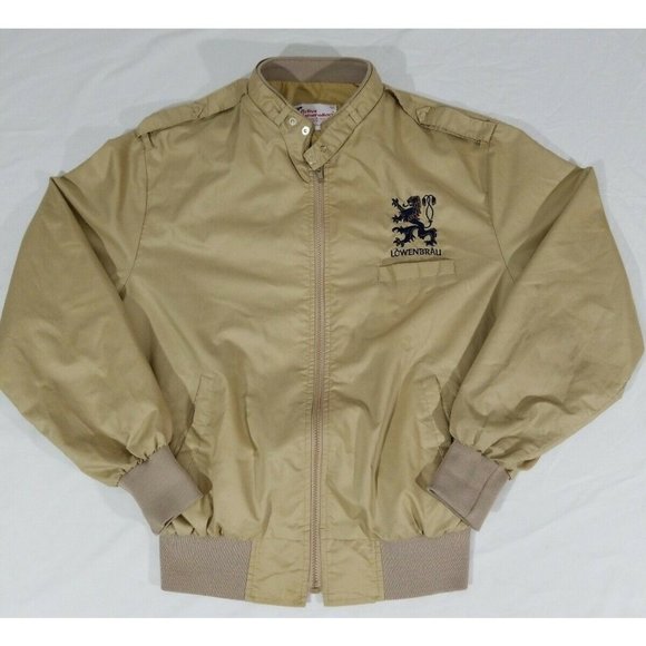 Active Generation Other - Vintage Lowenbrau Beer Full Zip Beige Driving Jack